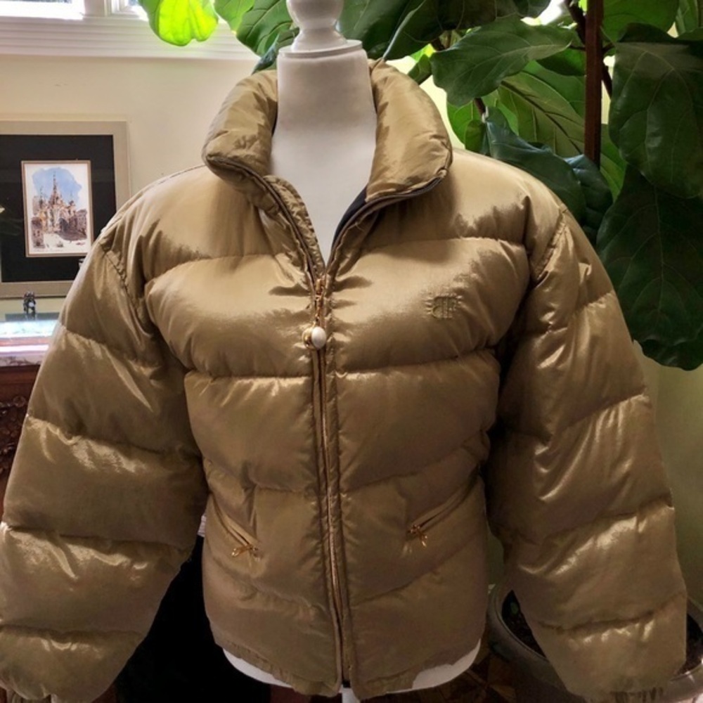 Puffer Gold Jacket Made In Italy